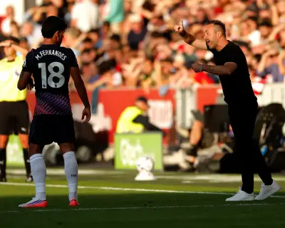 De Zerbi: Spurs 'not a team' after 3-0 Brentford defeat
