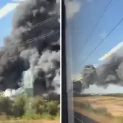 M25 shut both ways after major fire risks secondary explosion