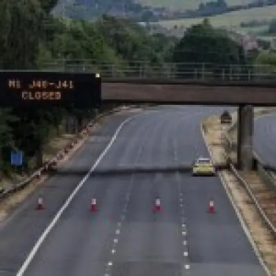 M67 closed all day due to police incident near Manchester