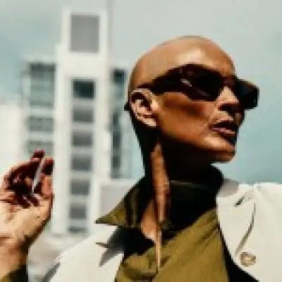 Melanie Sykes debuts shaven head in new campaign after alopecia diagnosis