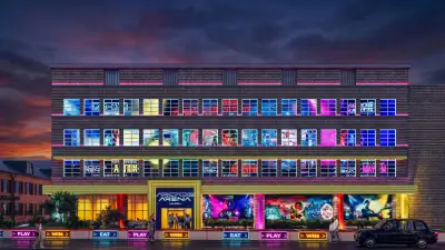 Neon Arcade Arena with Real-Life Pac-Man Opens in South London