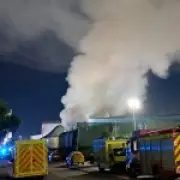 100 firefighters battle east London waste site blaze, smoke visible for miles