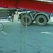 Boy, 12, survives being dragged under lorry in miracle escape