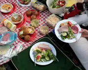 British shoppers snap up picnic food as grocery inflation slows