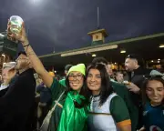 Historic AFLW All-Stars vs Ireland match draws sell-out crowd at North Sydney Oval