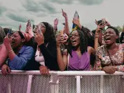 Jedward spotted in crowd at All Points East festival in London
