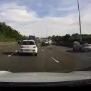 M25 Crash: Car Flips and Rolls in Shocking Dashcam Footage
