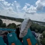 Man catches flying shoe to face on 70mph rollercoaster at Six Flags