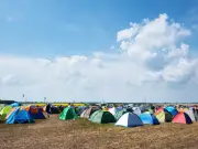 Man dies after wind topples sign at Big Church Festival in West Sussex
