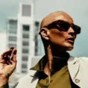 Melanie Sykes debuts shaven head in new campaign after alopecia diagnosis