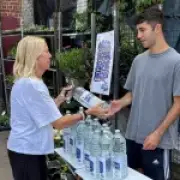 Men carry 50L of 'legal hosepipe water' 51 miles to London to fight ban