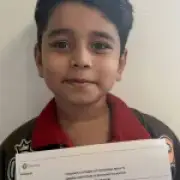 Seven-year-old Jivyan Dhruva scores grade 8 in maths GCSE, nine years early