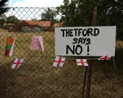 Two arrested after mob attacks on asylum seekers' homes in Thetford