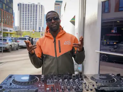 Jay Sean surprises fans at DJ Ag's garden set in Harrow
