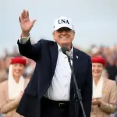 Trump lifts Irish whiskey tariffs to cheers at Irish Open