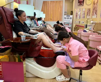 USS Abraham Lincoln sailors enjoy pedicures and socks in Pattaya