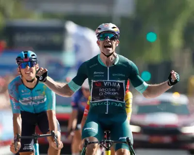 Van Aert wins shortened Vuelta stage as Brennan slams 44C heat