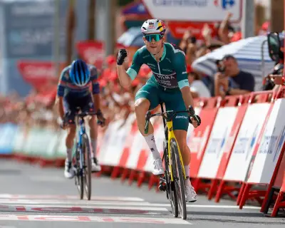 Vuelta a España: Van Aert wins stage 13 in scorching heat
