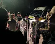 Far-right protesters clash with police in Portsmouth after migrant boat arrival