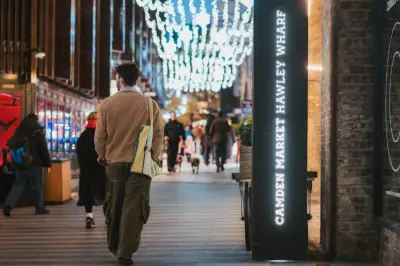 Camden Market winter wonderland: lights, ice grotto and night markets
