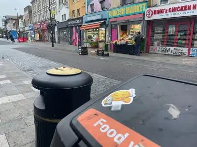 QR Code Cannabis Stickers Plastered Across Deptford High Street