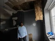 Council house ceiling collapse leaves mum with concussion and spinal spasms