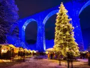 Fairytale Christmas market under a railway viaduct is a short flight from London